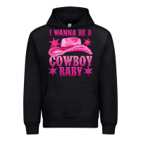 Black i wanna be a cowboy baby Urban Hoodie - texasbilliewilder