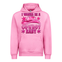 Fuchsia Pink i wanna be a cowboy baby Urban Hoodie - texasbilliewilder