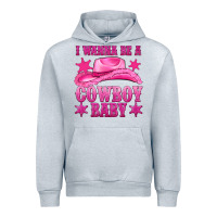 Heather Grey i wanna be a cowboy baby Urban Hoodie - texasbilliewilder