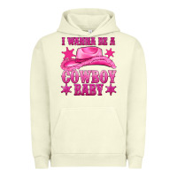 Pigment Pistachio i wanna be a cowboy baby Urban Hoodie - texasbilliewilder