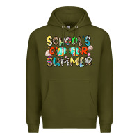 Army Green school's out for summer Premium Hoodie - Zillion Design Studio