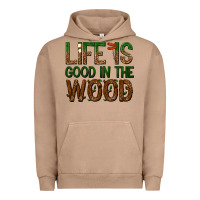 Pigment Burro life is good in the wood Urban Hoodie - texasbilliewilder