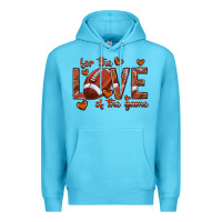 Ocean Blue for the love of the game football Premium Hoodie - texasbilliewilder