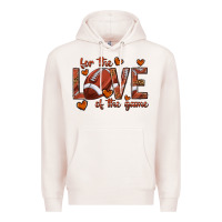 Pale Pink for the love of the game football Premium Hoodie - texasbilliewilder