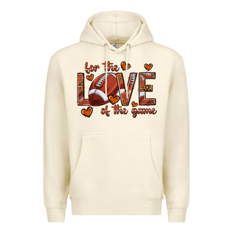 For The Love Of The Game Football Premium Hoodie by texasbilliewilder | Teevron