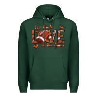 Sports Green for the love of the game football Premium Hoodie - texasbilliewilder