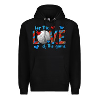 Black for the love of the game hockey Premium Hoodie - texasbilliewilder