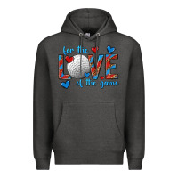 Charcoal Heather for the love of the game hockey Premium Hoodie - texasbilliewilder
