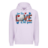 Lilac for the love of the game hockey Premium Hoodie - texasbilliewilder