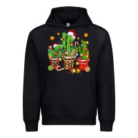 Black Christmas cactus Urban Hoodie - Zillion Design Studio