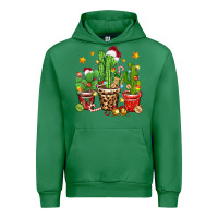 Emerald Christmas cactus Urban Hoodie - Zillion Design Studio