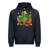 Navy Christmas cactus Urban Hoodie - Zillion Design Studio