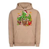 Pigment Burro Christmas cactus Urban Hoodie - Zillion Design Studio