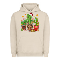 Pigment French Oak Christmas cactus Urban Hoodie - Zillion Design Studio