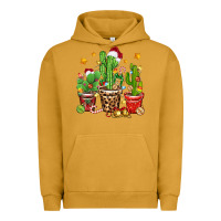 Pigment Peanut Butter Christmas cactus Urban Hoodie - Zillion Design Studio