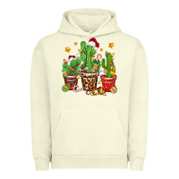 Pigment Pistachio Christmas cactus Urban Hoodie - Zillion Design Studio