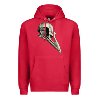 Cardinal Raven Skull Premium Hoodie - RanaPortraitStore