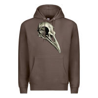 Coffee Raven Skull Premium Hoodie - RanaPortraitStore