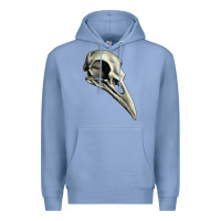 Colony Blue Raven Skull Premium Hoodie - RanaPortraitStore