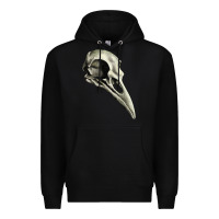 Black Raven Skull Premium Hoodie - RanaPortraitStore
