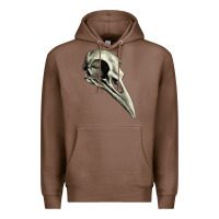 Chestnut Raven Skull Premium Hoodie - RanaPortraitStore