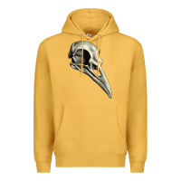 Mustard Raven Skull Premium Hoodie - RanaPortraitStore