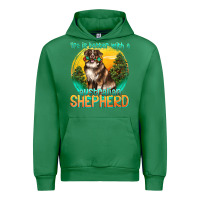 Emerald life is better with a australian shepherd Urban Hoodie - texasbilliewilder