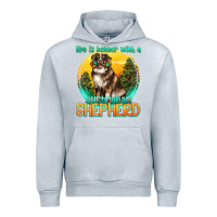 Heather Grey life is better with a australian shepherd Urban Hoodie - texasbilliewilder