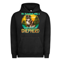 Pigment Black life is better with a australian shepherd Urban Hoodie - texasbilliewilder