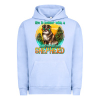 Pigment Grape Ice life is better with a australian shepherd Urban Hoodie - texasbilliewilder