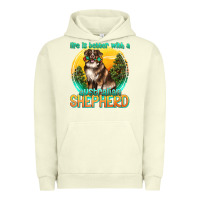 Pigment Pistachio life is better with a australian shepherd Urban Hoodie - texasbilliewilder