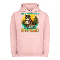 Pigment Salmon life is better with a australian shepherd Urban Hoodie - texasbilliewilder
