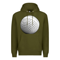 Army Green hockey ball Premium Hoodie - texasbilliewilder