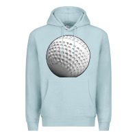 Blue Mist hockey ball Premium Hoodie - texasbilliewilder
