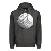Charcoal Heather hockey ball Premium Hoodie - texasbilliewilder