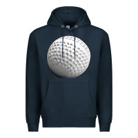 Navy hockey ball Premium Hoodie - texasbilliewilder
