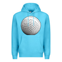 Ocean Blue hockey ball Premium Hoodie - texasbilliewilder