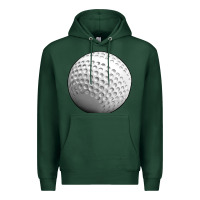 Sports Green hockey ball Premium Hoodie - texasbilliewilder