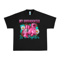 Black Breast Cancer my Goddaughter is a fighter Urban Heavy Tee - Artiststas