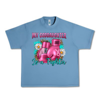 Pebble Blue Breast Cancer my Goddaughter is a fighter Urban Heavy Tee - Artiststas