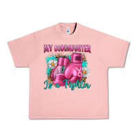 Salmon Breast Cancer my Goddaughter is a fighter Urban Heavy Tee - Artiststas