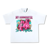 White Breast Cancer my Goddaughter is a fighter Urban Heavy Tee - Artiststas