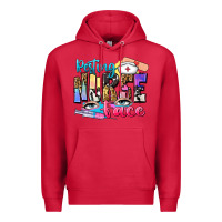 Cardinal resting nurse face Premium Hoodie - Zillion Design Studio
