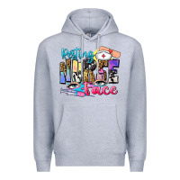 Heather Grey resting nurse face Premium Hoodie - Zillion Design Studio