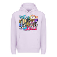 Lilac resting nurse face Premium Hoodie - Zillion Design Studio