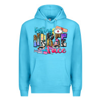 Ocean Blue resting nurse face Premium Hoodie - Zillion Design Studio