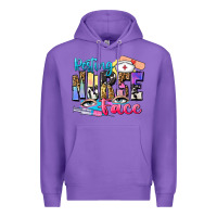 Purple resting nurse face Premium Hoodie - Zillion Design Studio