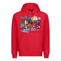 Red resting nurse face Premium Hoodie - Zillion Design Studio
