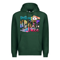 Sports Green resting nurse face Premium Hoodie - Zillion Design Studio