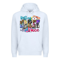 White resting nurse face Premium Hoodie - Zillion Design Studio